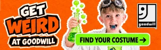 Get Weird mobile banner, 320 by 100.